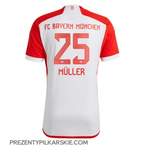 Stroje piłkarskie Bayern Munich Thomas Muller #25 Koszulka Podstawowej 2023-24 Krótki Rękaw